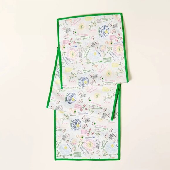 NWT 72" x 14" Party Print Runner Cream/Green/Pink - kate spade new york x Target - Picture 1 of 3